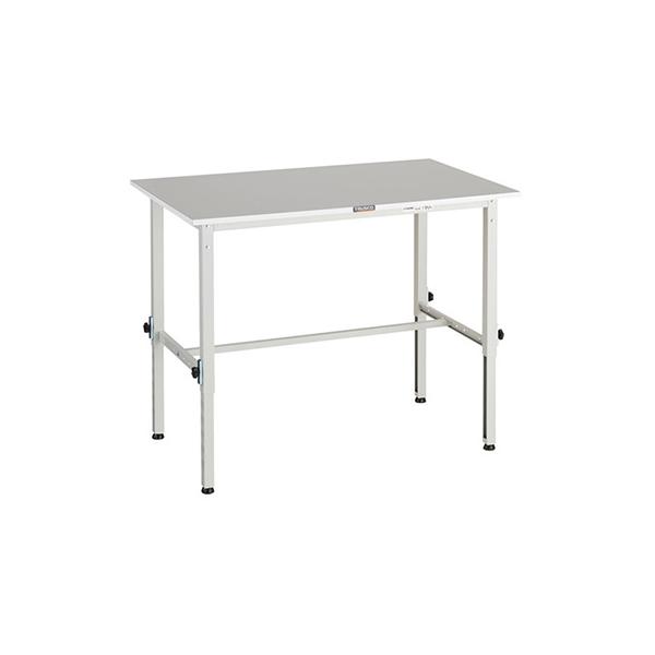 トラスコ TRUSCO 業務用 高さ調節式作業台 基本タイプ ホワイト1200X750X650〜950mm RAEM2-1200 W 161-1336