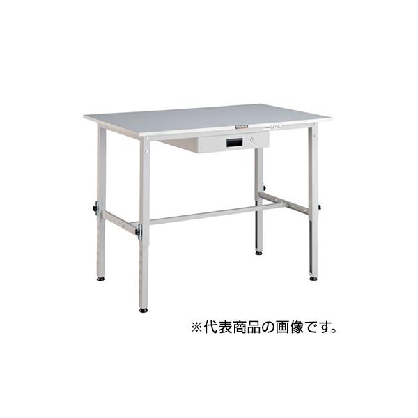 トラスコ TRUSCO 業務用 作業台 薄型1段引出し付 ホワイト900X600X650〜950mm RAEM-0960UDK1 W 467-2283