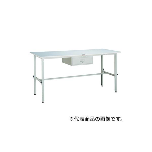トラスコ TRUSCO 高さ調節式作業台 1段引出し付 ホワイト 1800X900X650〜950mm SAEM-1809F1 W 454-6911