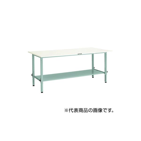 トラスコ TRUSCO 業務用 高さ調節式作業台 下棚付 ホワイト 1800X900X650〜950mm AEM-1809LT2 W 454-3378