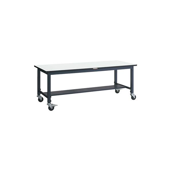 トラスコ TRUSCO 業務用 作業台 キャスター付 ダークグレー 900X600X808〜1018mm AWMP-0960C100 770-1900