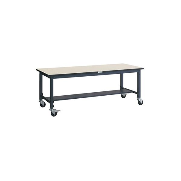 トラスコ TRUSCO 業務用 作業台 キャスター付 ダークグレー1800X750X808〜1018mm AWMR-1875C100 303-1870