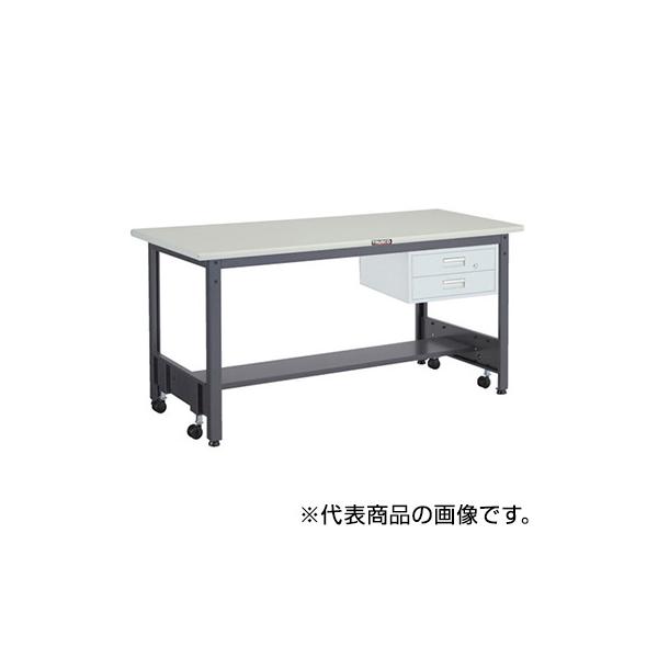 トラスコ TRUSCO 業務用 キャスターフリー作業台 引出し付 ダークグレー 1800X900X740mm CFWS-1890F2 289-3703