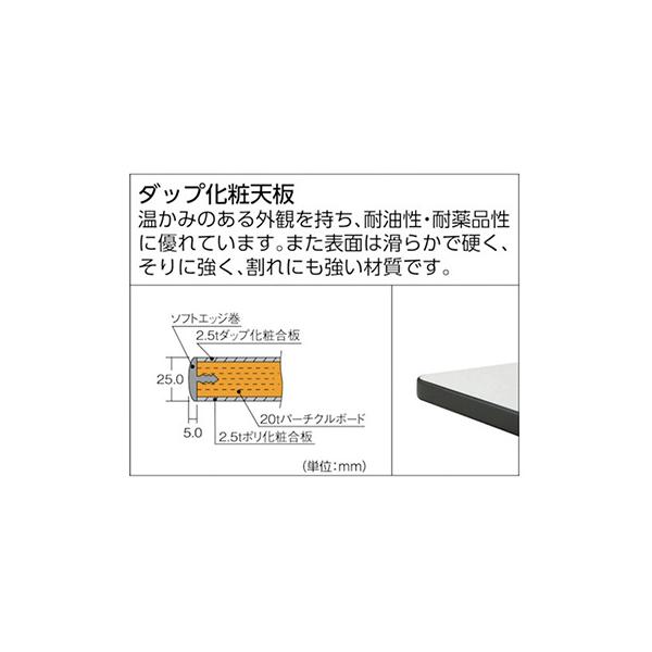 トラスコ TRUSCO 業務用 中量作業台 基本タイプ ダークグレー 1200X750X740mm AEWP-1275 241-5496_2