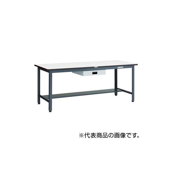 トラスコ TRUSCO 業務用 中量作業台 薄型1段引出し付 ダークグレー 1800X900X740mm AEWS-1890UDK1 466-7808