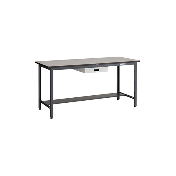 トラスコ TRUSCO 中量立ち作業台 薄型1段引出し付 ダークグレー 900X600X885mm HAEWS-0960UDK1 770-2159