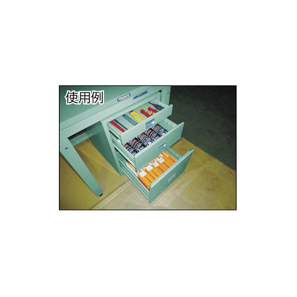 トラスコ TRUSCO 業務用 中量作業台 3段キャビネット付 グリーン 1500X750X740mm GWS-1575UDC111 466-9100_2