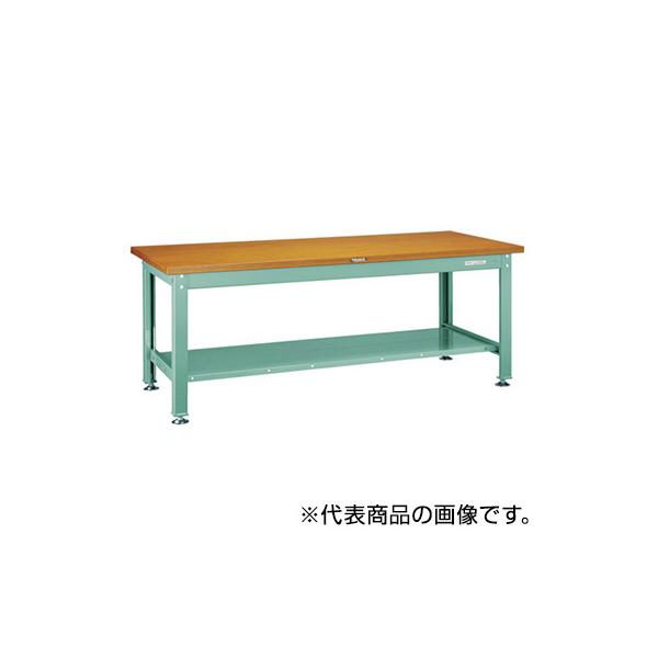 トラスコ TRUSCO オレンジブック 業務用 中量作業台 下棚2枚付 グリーン 1800X900X740mm SDW-1809LT 770-3414