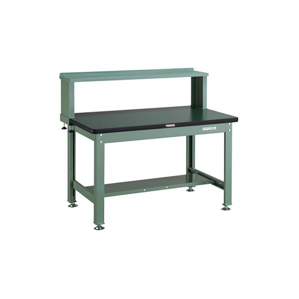 トラスコ TRUSCO オレンジブック 業務用 中量作業台 上棚付 グリーン1200X750X1044mm RDW-1200YURB 770-2914