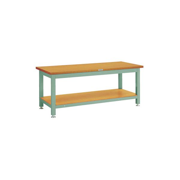 トラスコ TRUSCO オレンジブック 業務用 重量作業台 基本タイプ グリーン 1800X900X740mm TW-1809 240-6772