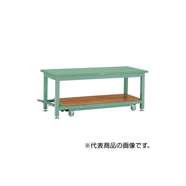 トラスコ TRUSCO オレンジブック 移動式重量作業台 基本タイプ グリーン 1800X900X740mm STWC-1809 240-6250