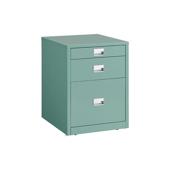 トラスコ TRUSCO オレンジブック 業務用 3段キャビネットUDC型 グリーン 450X500X620mm UDC-111 240-1860