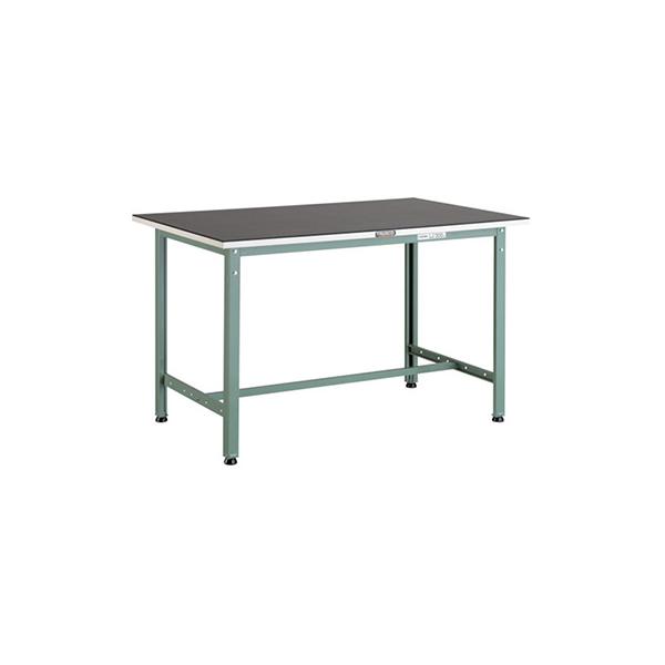 トラスコ TRUSCO 業務用 軽量作業台「AE型」 ゴムマット張り グリーン 1200X600X745mm AE-1260G5 243-5365