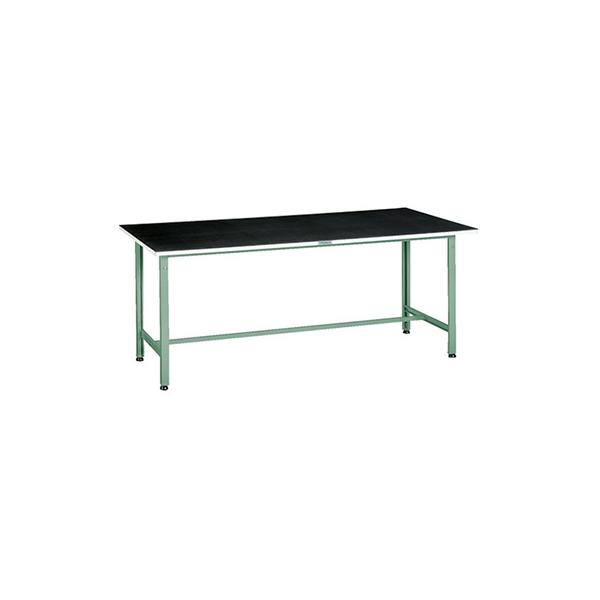 トラスコ TRUSCO 業務用 軽量作業台「AE型」 ゴムマット張り グリーン 1800X750X745mm AE-1800G5 243-5411
