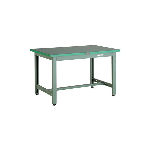 トラスコ TRUSCO 中量作業台「GWP型」 ビニールマット張り グリーン 1200X750X742mm GWP-1275E2 301-2379