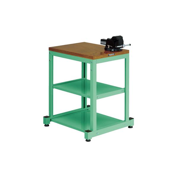 (大型)TRUSCO 770-1641 AE-1800YURB YG AE型作業台 1800X750XH1040(全高) 上棚付 ヤンググリーン色 7701641