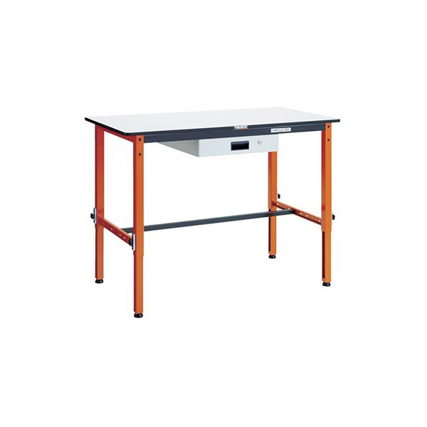 トラスコ TRUSCO 業務用 軽量作業台「TFAE型」 引出付 1200X600X650〜950mm TFAEM-1260UDK1 770-3643
