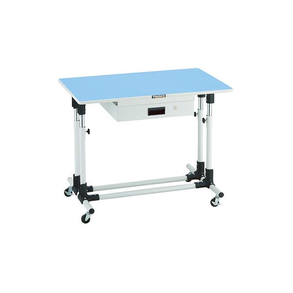 トラスコ TRUSCO 上下調節機能付作業台 キャスター・引出し付 900X600X700〜950mm JMW-9060CUDK1 819-5139