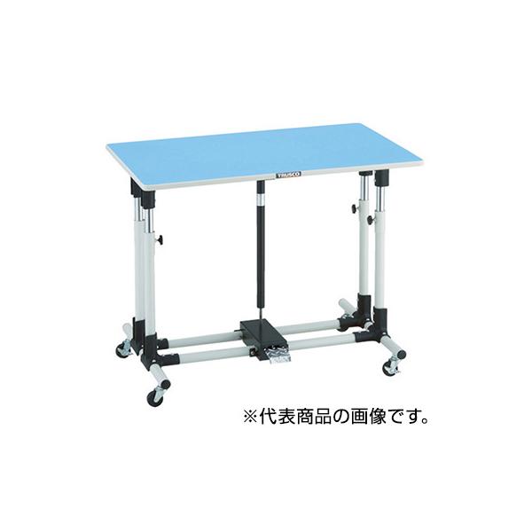 (直送品)TRUSCO ハンドル昇降式作業台 車輪付 900X600XH770~970 TFKSS-0960C75 トラスコ中山 TRUSCO ハンドル昇降式作業台 車輪付 1200X600XH770~970 TFKSS-1260C75 1台（直送品）