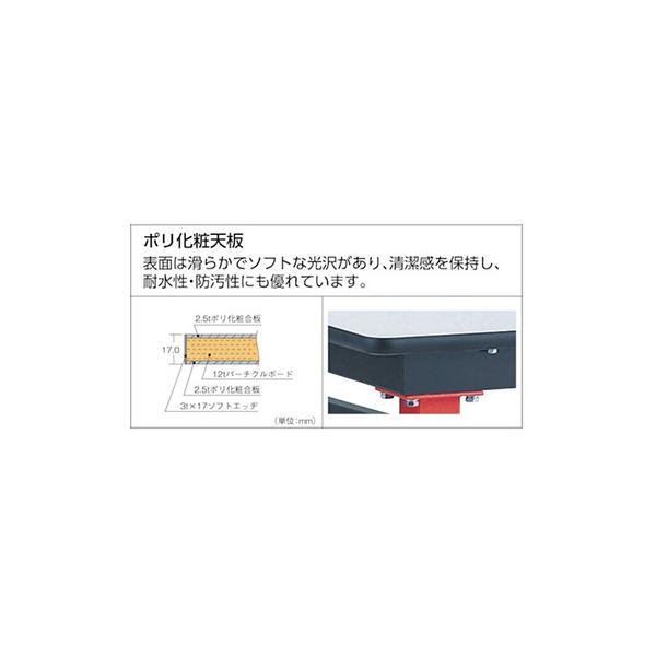 トラスコ TRUSCO オレンジブック 業務用 ハンドル昇降式軽量作業台 900X600X700〜900mm TFKSS-0960 456-1414_2
