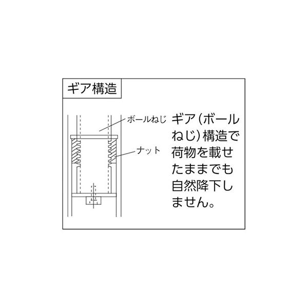トラスコ TRUSCO オレンジブック 業務用 ハンドル昇降式軽量作業台 900X600X700〜900mm TFKSS-0960 456-1414_3
