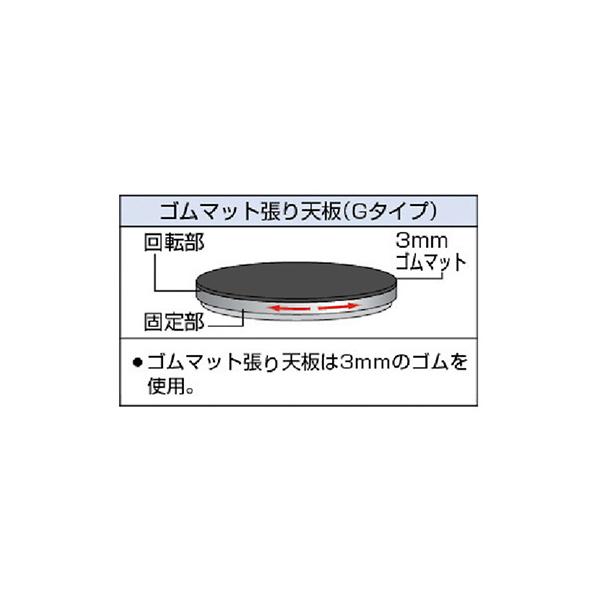 トラスコ TRUSCO オレンジブック 業務用 回転台 ゴムマット張り 400X36.4mm TC40-15G 330-4477_1