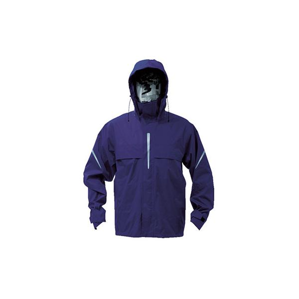 トラスコ TRUSCO オレンジブック ベンチレーション 通気孔付レインスーツ ネイビー 4Lサイズ TRW360-55-4L 856-4322