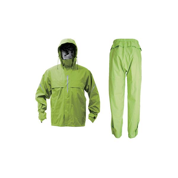 トラスコ TRUSCO オレンジブック ベンチレーション 通気孔付レインスーツ ライム Lサイズ TRW360-84-L 856-4331