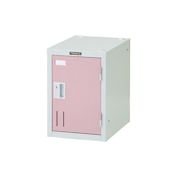 トラスコ TRUSCO オレンジ色書き付け ロッカー 1人用 鍵付き添い人 円柱錠印字機 SHW1A-P 855-7807