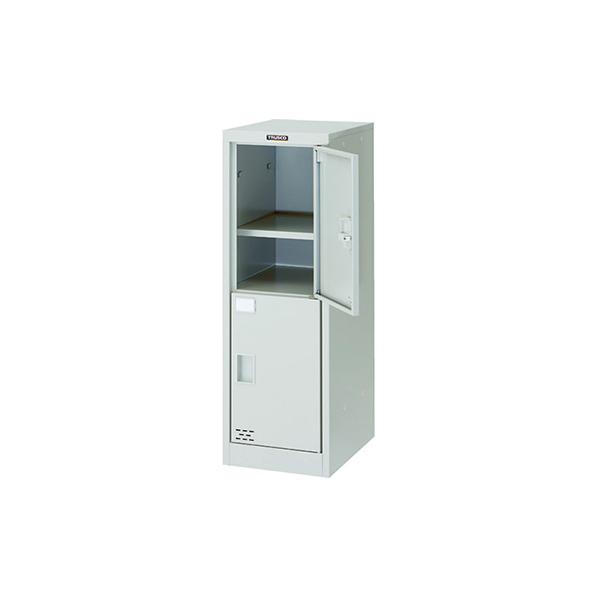 トラスコ TRUSCO オレンジブック シューズケース ロッカー 2人用 ネオグレー SC-02W 116-4699