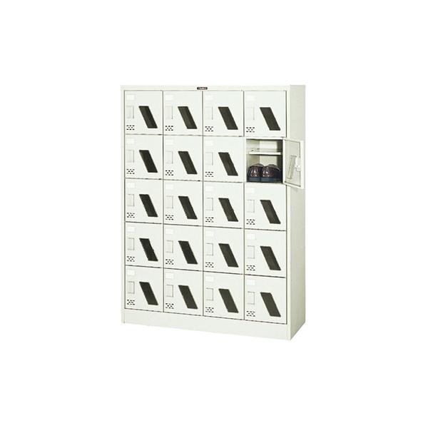 トラスコ TRUSCO オレンジブック シューズケース ロッカー 20人用 ネオグレー SC-20WM 520-9285