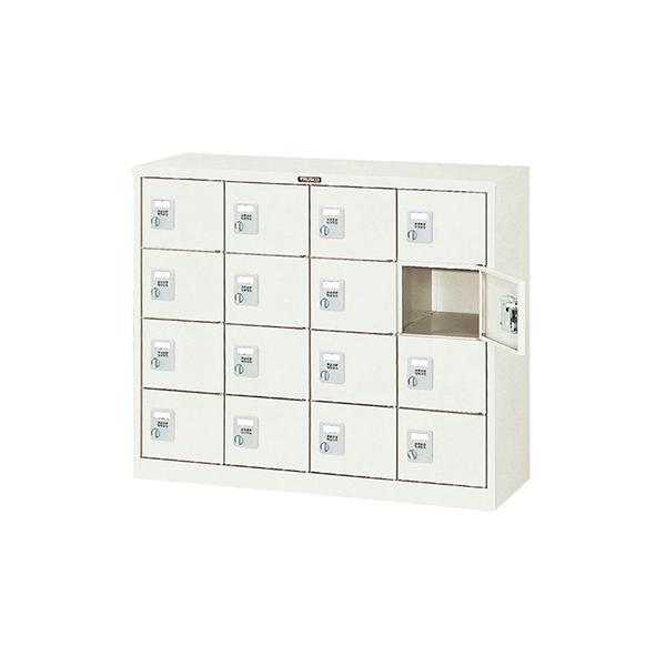 トラスコ TRUSCO オレンジブック シューズケース ロッカー 16人用 ダイヤル錠式 ネオグレー SC-16WK 520-9013