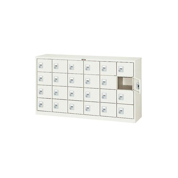 トラスコ TRUSCO オレンジブック シューズケース ロッカー 24人用 ダイヤル錠式 ネオグレー SC-24K 520-9030