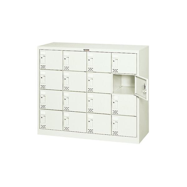 トラスコ TRUSCO オレンジブック シューズケース ロッカー 16人用 シリンダ錠式 ネオグレー SC-16WA 336-3058 43,544円
