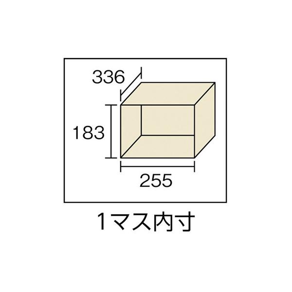トラスコ TRUSCO オレンジブック シューズケース ロッカー 12人用 シリンダ錠式 ネオグレー SC-12P-L 799-2301