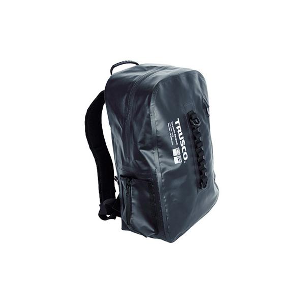 トラスコ TRUSCO 防水ターポリンデイバッグ リュック バックパック 現場用 ブラック TDYB-BK 489-2763