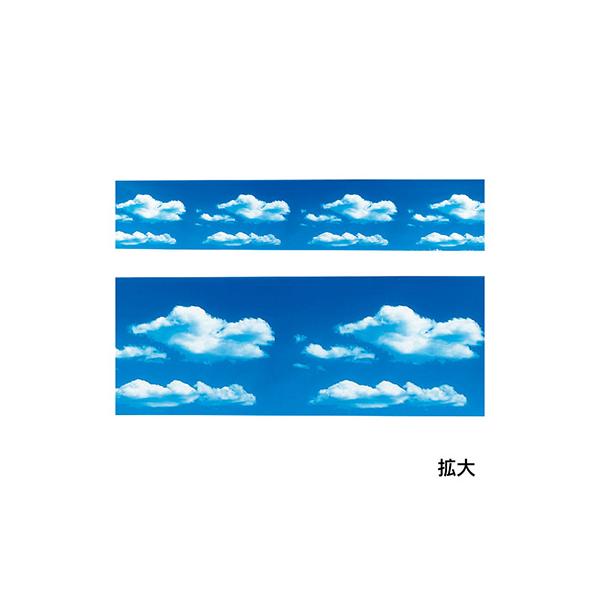 ビニール幕 空と雲 600mmX50m巻 PA2-0088 販促 店頭 ポップ ワゴン 什器