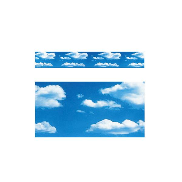 ビニール幕 空と雲 450mmX50m巻 PC2-0088 販促 店頭 ポップ ワゴン 什器