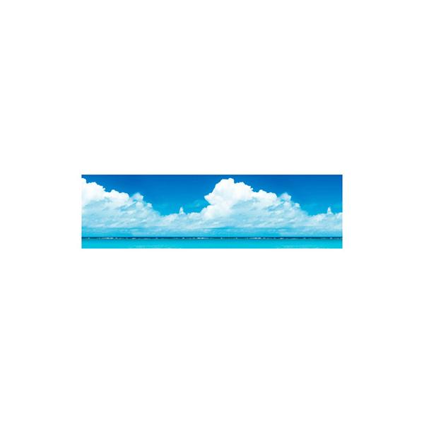 ビニール幕 青空と海のイメージ 450mmX50m巻 PC2-0342 販促 店頭 ポップ ワゴン 什器