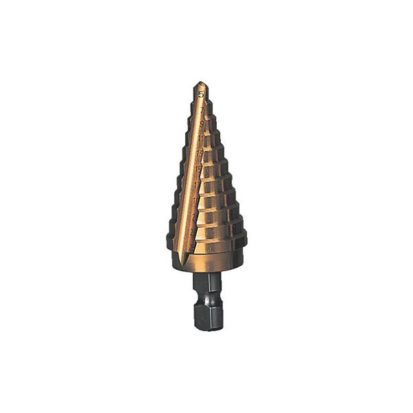 トラスコ TRUSCO オレンジブック ステップドリル 2枚刃チタンコーティング 5〜25mm 段数11 NMS-25G 138-4538