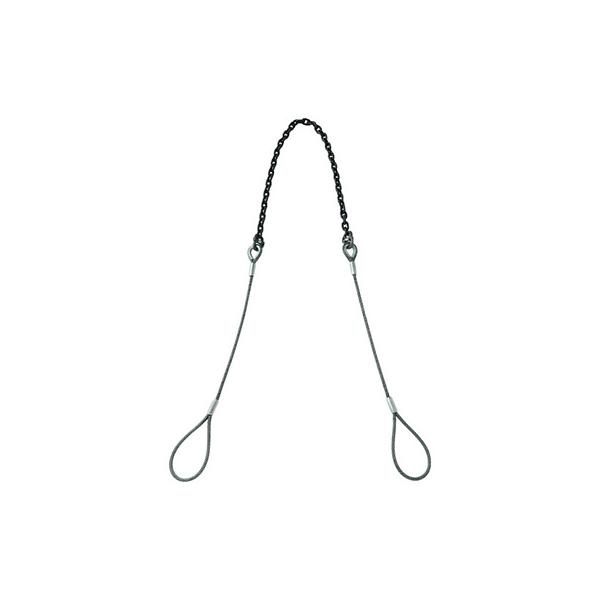 トラスコ TRUSCO 玉掛ワイヤチェーンスリング φ16×1.5m コマーシャルチェーン店12.7mm×2m 1S TWCS16S1.5-2 216-7078