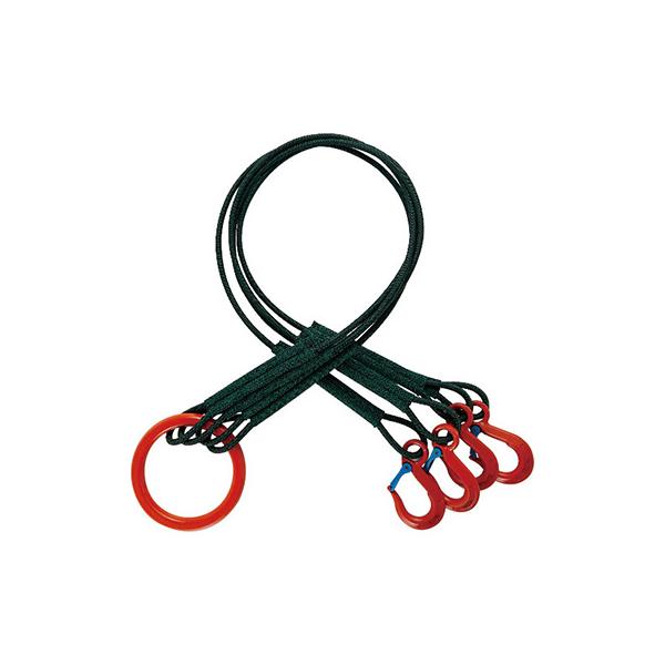 トラスコ TRUSCO オレンジブック 4本吊セフティパワーロープ 径12mm 長さ1.5m 1台 SP4-1215-1600 161-2265
