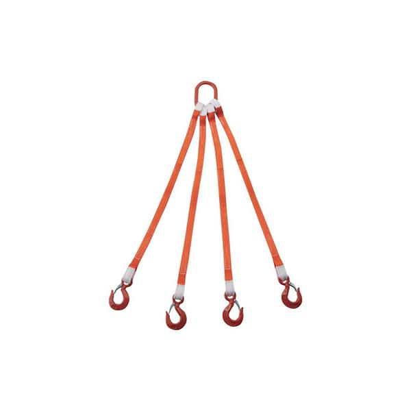 トラスコ TRUSCO オレンジブック 4本吊ベルトスリングセット 25mm幅×1m 1S G25-4P10-1.72 258-0317