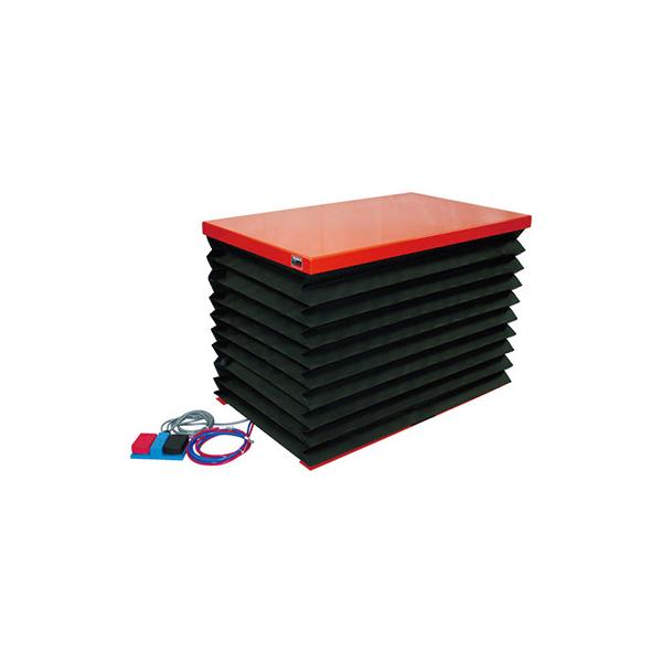 トラスコ TRUSCO テーブルリフト 1000kg 520×850電動BねじDC12Vバッテリ用蛇腹付 HDL-H1058RJ-D1 160-5466