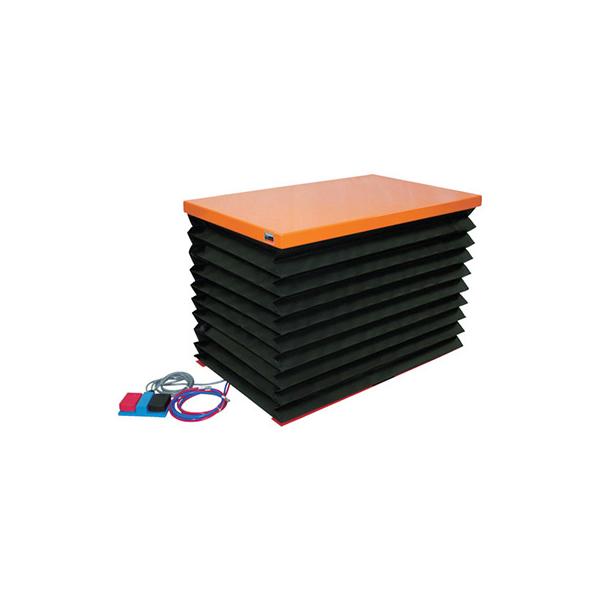トラスコ TRUSCO テーブルリフト 500kg 750×1200電動BねじDC12Vバッテリ用蛇腹付 HDL-L50712VJ-D2 263-8892