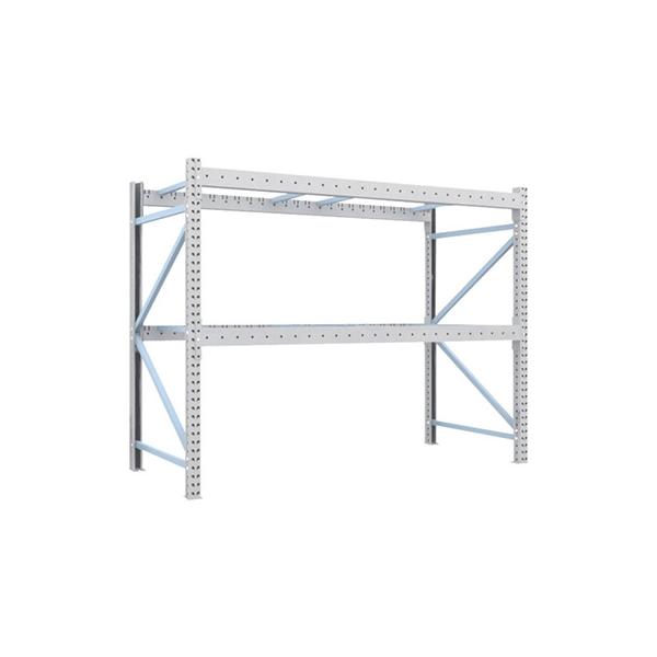 トラスコ TRUSCO 重量パレットラック1トン2500×1100×H2000 2段 単体 1D-20B25-11-2 459-1437