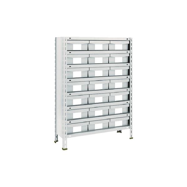 トラスコ TRUSCO スチールラック 軽量棚 875×300×1200 樹脂引出NG 小×21 ネオグレー 43V-808F7 510-5072