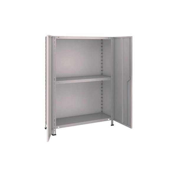トラスコ TRUSCO スチールラック 軽量棚両開扉付 875×383×H1200 天地3段 ネオグレー 43V-T23 504-2801