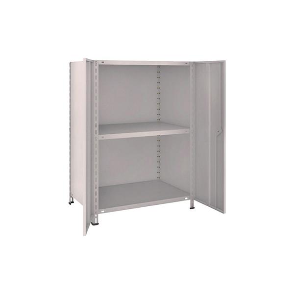トラスコ TRUSCO スチールラック 軽量棚両開扉付 875×600×H1200 天地3段 ネオグレー 43W-T23 504-2861