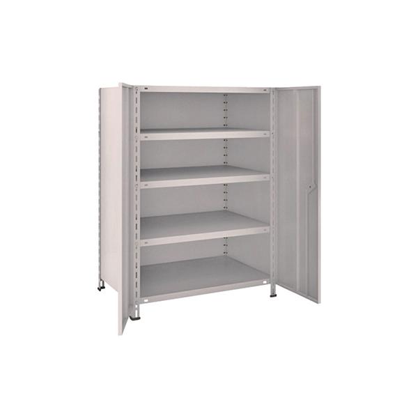 トラスコ TRUSCO スチールラック 軽量棚両開扉付 875×600×H1200 天地5段 ネオグレー 43W-T25 504-2887 37,144円